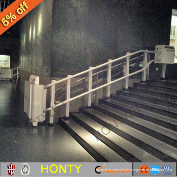 Ascenseurs d&#39;escalier en aluminium pour fauteuil roulant hydraulique extérieur en vente ascenseur pour 1 personne